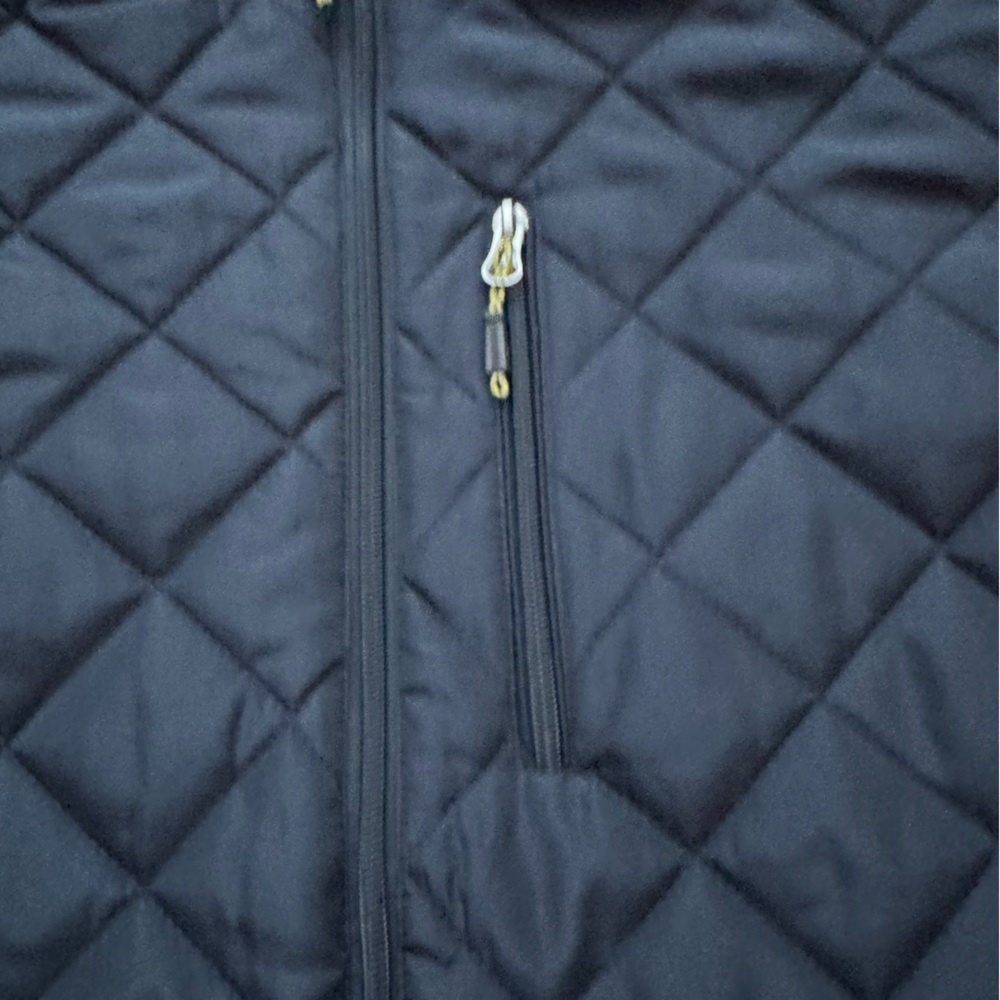 Hawke & Co. HK Quilted Heritage Full Zip Jacket Coat Navy Blue Size M - Picture 4 of 15
